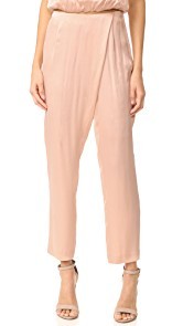 KENDALL + KYLIE Silk Draped Trousers
