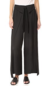 Derek Lam 10 Crosby Wrap Front Wide Leg Pants