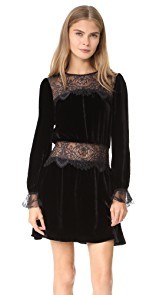 For Love &amp; Lemons Beatrix Velvet Lace Dress