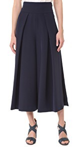 Milly Cady Cropped Slit Culottes