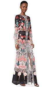 Temperley London Blaze Printed Sleeved Dress