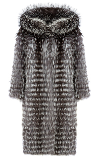 Шуба из меха лисы на трикотажной основе Virtuale Fur Collection
