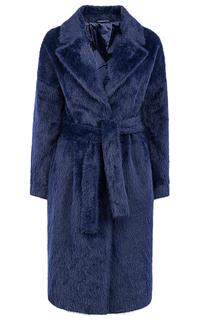 Пальто-халат из ангоры с поясом La Reine Blanche