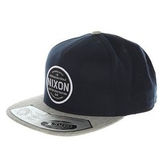 Бейсболка с прямым козырьком Nixon Lazaro 110 Snapback Hat Navy