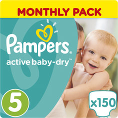 Подгузники Active Baby-Dry Junior 5 (11-18 кг), 150 шт. Pampers
