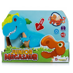 Динозавр Аллозавр, со светом и звуком, голубой, Junior Megasaur