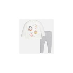 Комплект: футболка с длинным рукавом и леггинсы для девочки Mayoral