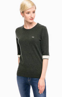 Шерстяной джемпер с короткими рукавами Lacoste