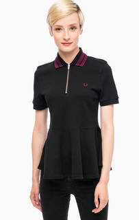 Футболка поло с оборкой по низу Fred Perry