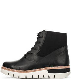 Кожаные ботинки с текстильными вставками Caterpillar