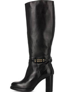 Высокие сапоги из натуральной кожи Tommy Hilfiger