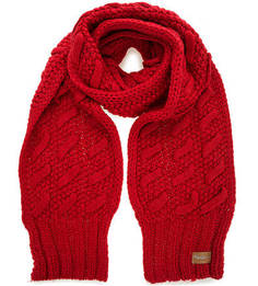 Красный вязаный шарф Pepe Jeans