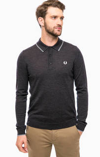 Серый шерстяной джемпер Fred Perry