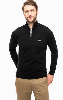 Черный джемпер из шерсти Lacoste