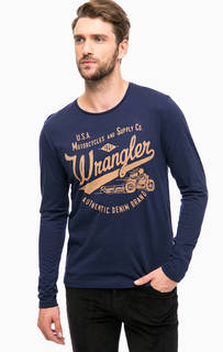 Хлопковая футболка с длинными рукавами Wrangler