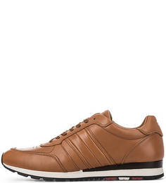 Коричневые кожаные кроссовки Tommy Hilfiger