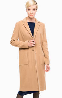 Бежевое шерстяное пальто Liu Jo