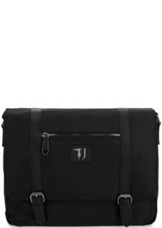 Текстильная сумка с откидным клапаном Trussardi Jeans