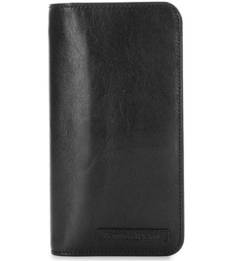 Черное кожаное портмоне Sergio Belotti
