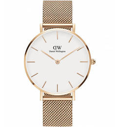 Часы с золотистым металлическим браслетом Daniel Wellington