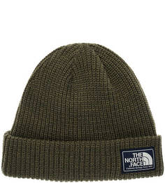 Шапка цвета хаки с подкладкой The North Face