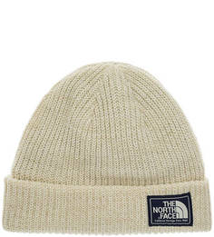 Шапка молочного цвета с подкладкой The North Face