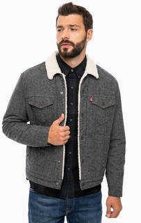 Утепленная серая куртка на кнопках Levis®