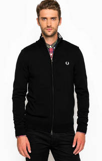 Черный шерстяной кардиган Fred Perry