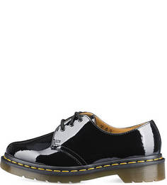 Лаковые полуботинки черного цвета Dr. Martens