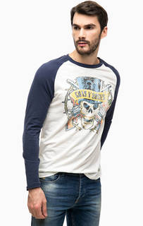 Хлопковая футболка с принтом Jack & Jones