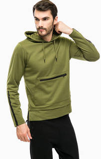 Толстовка цвета хаки с принтом на спине Jack & Jones