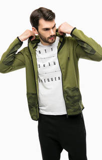 Толстовка цвета хаки на молнии Jack & Jones