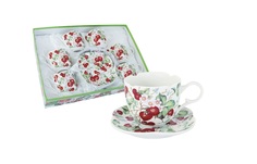 Набор: 6 чашек + 6 блюдец "Земляника" Colombo