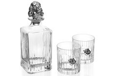 Набор для виски из 2 стаканов и штофа "Спаниель" Gamma