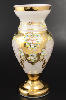 Ваза "Лепка белая" Bohemia