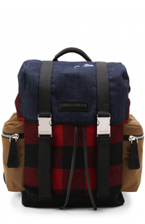 Текстильный рюкзак с клапаном Dsquared2