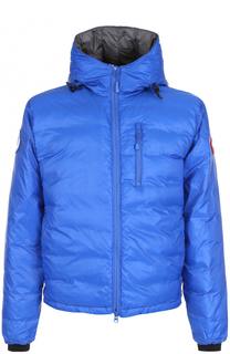 Пуховик Lodge на молнии с капюшоном Canada Goose