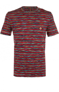 Хлопковая футболка в контрастную полоску Missoni