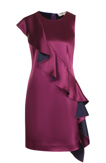 Приталенное мини-платье с оборками Diane Von Furstenberg