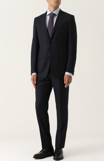 Шерстяной костюм с пиджаком на двух пуговицах Ermenegildo Zegna
