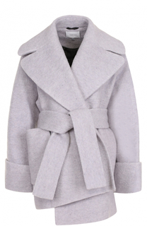 Укороченное шерстяное пальто с поясом Carven