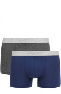 Комплект из двух хлопковых боксеров с широкой резинкой Hanro