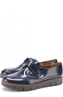 Кожаные ботинки с застежками велькро Beberlis