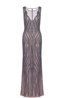 Приталенное платье-макси с вышивкой Basix Black Label