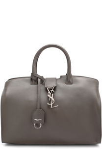 Сумка Monogram Downtown Cabas с отделкой из тисненой кожи Saint Laurent