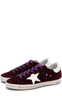 Текстильные кеды SuperStar на шнуровке Golden Goose Deluxe Brand