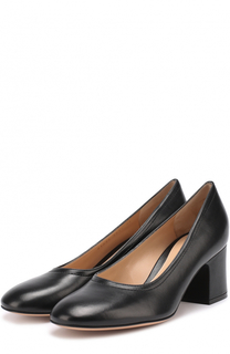 Кожаные туфли Rayla на устойчивом каблуке Gianvito Rossi