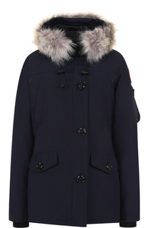 Утепленная куртка Montebello с капюшоном и меховой отделкой Canada Goose
