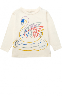 Хлопковый лонгслив с принтом Stella McCartney
