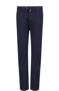 Хлопковые брюки прямого кроя Kiton
